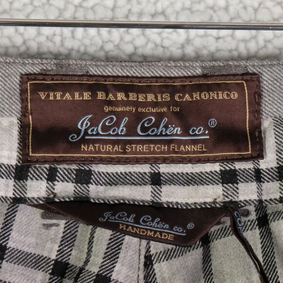 Jacob Cohen Pants Mens 36X28 Gray Wool Straight Leg Casual Classic - Picture 8 of 13